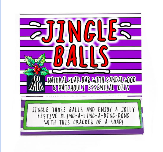 Go La La Jingle Balls Christmas Soap Sandalwood Patchouli Funny Gift