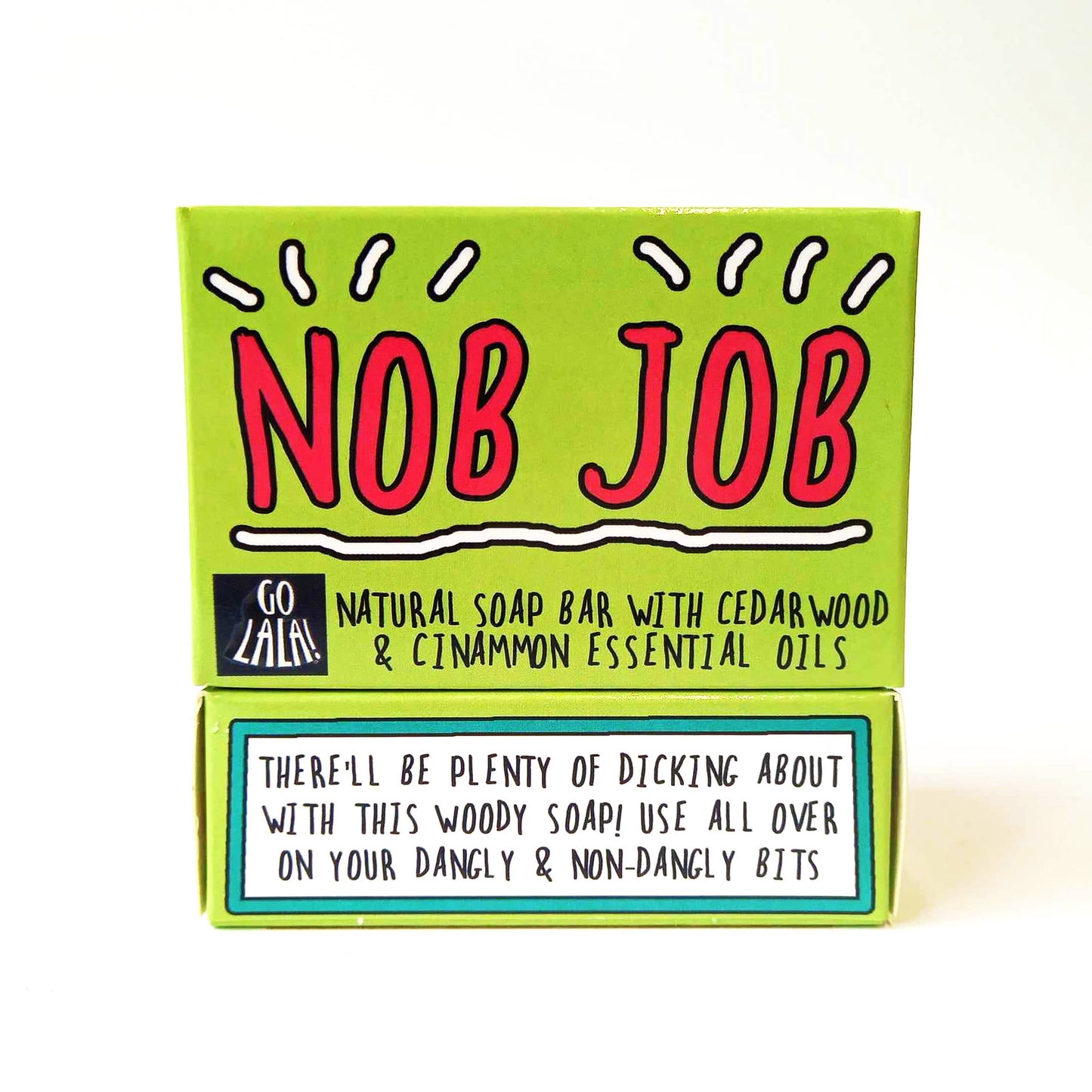 Go La La Nob Job Soap Cedarwood & Cinnamon Funny Gift