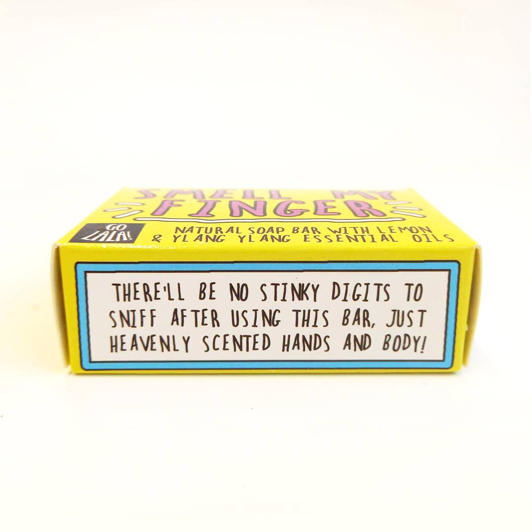 Go La La Smell My Finger Soap Lemon & Ylang Ylang Funny Gift