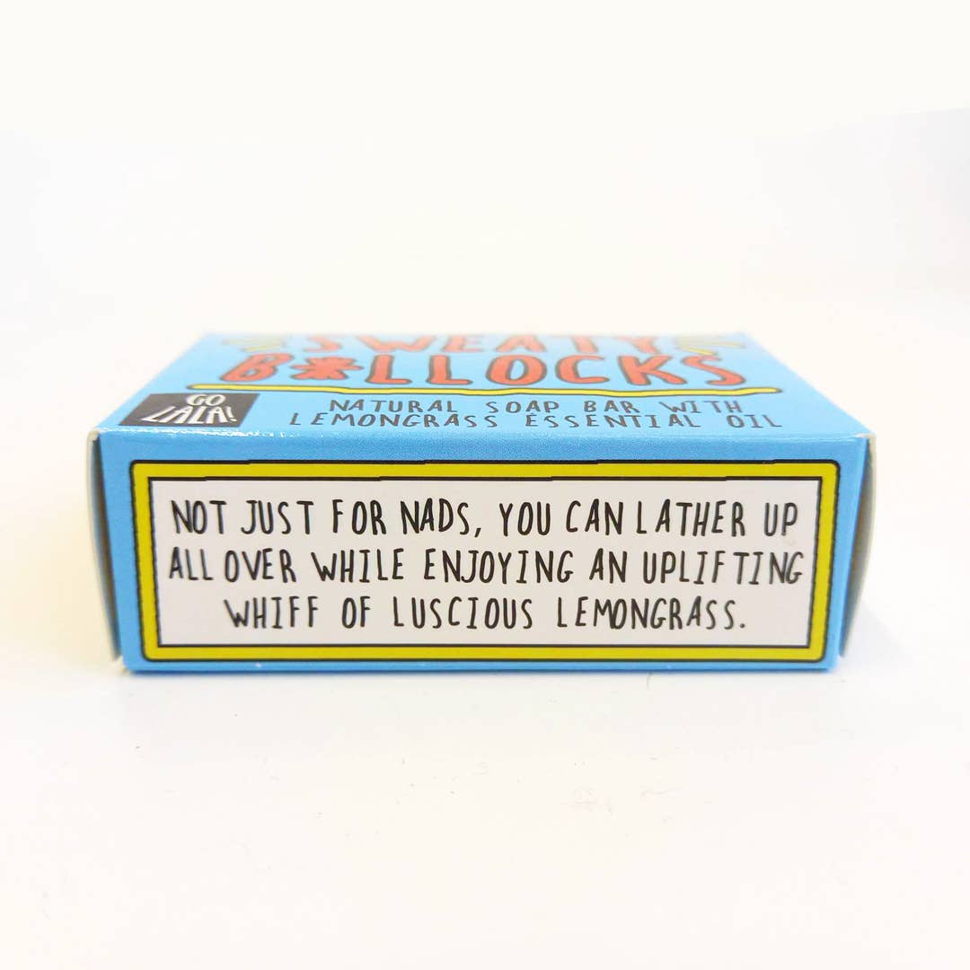 Go La La Sweaty B*llocks Soap Lemongrass Funny Gift