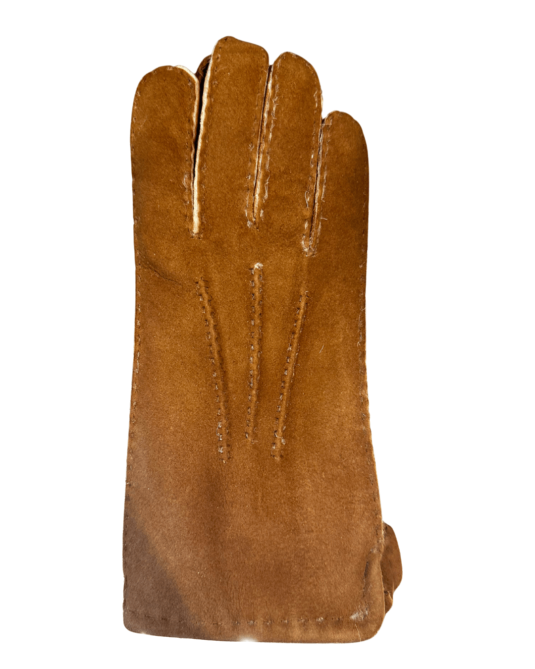 Hanlin Hats & Gloves CHESTNUT Suede Gloves - Sheepskin in Small