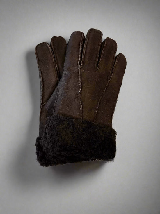 Hanlin Hats & Gloves Chocolate Cuff Gloves - Medium