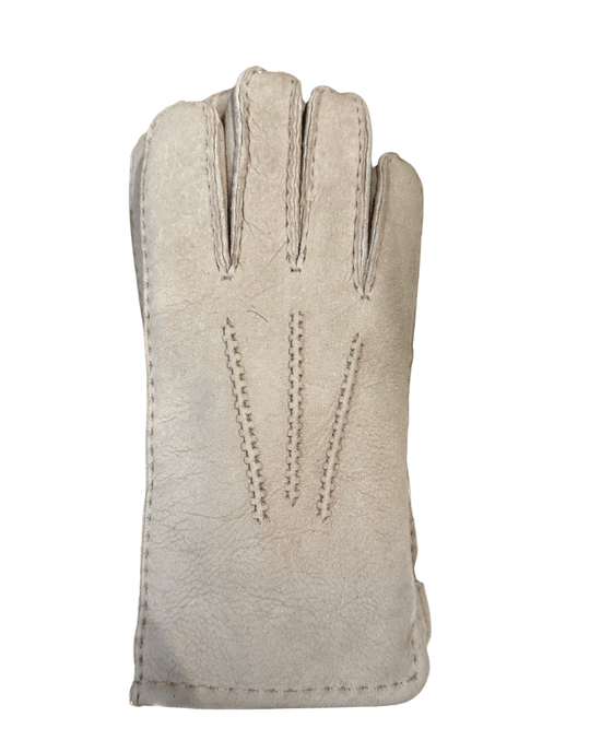 Hanlin Hats & Gloves STONE Suede Gloves - Sheepskin in Small