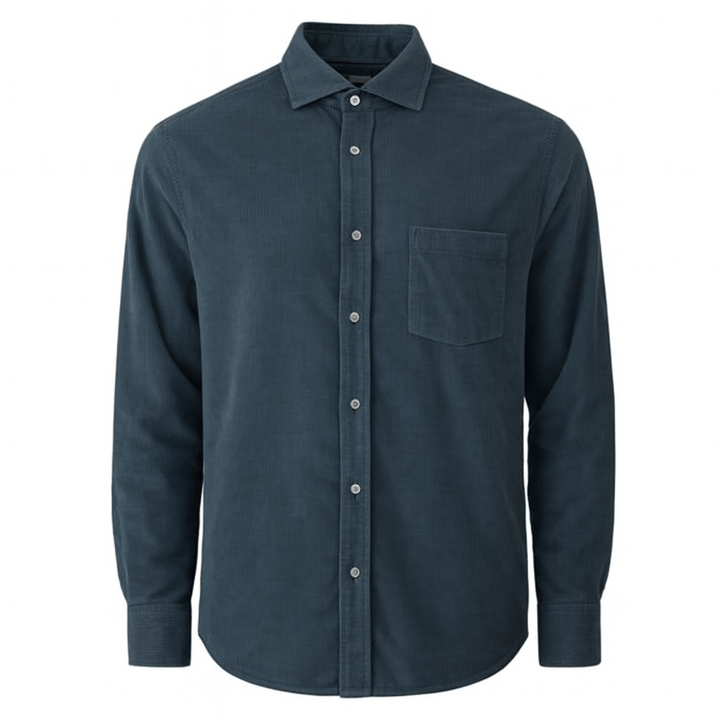 Hartford - Mens Mens Shirts Paul Pat Cord Shirt in Carbon