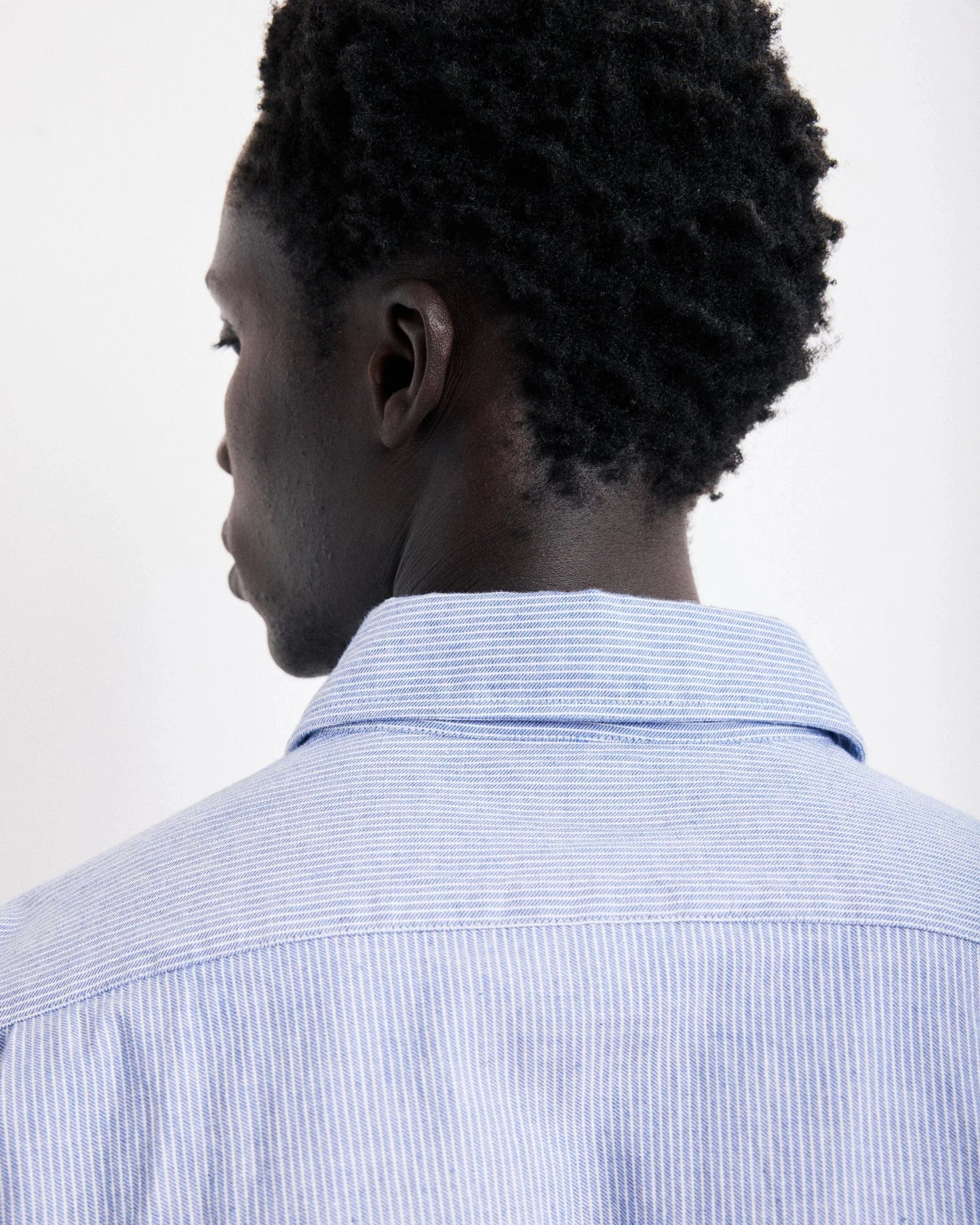 Hartford Mens Shirts Paul Shirt Indigo Blue Stripe