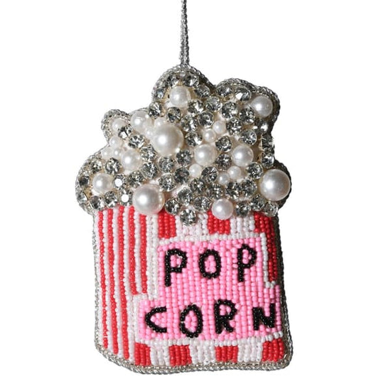 Home Christmas Pearl Embroidered Popcorn Bauble