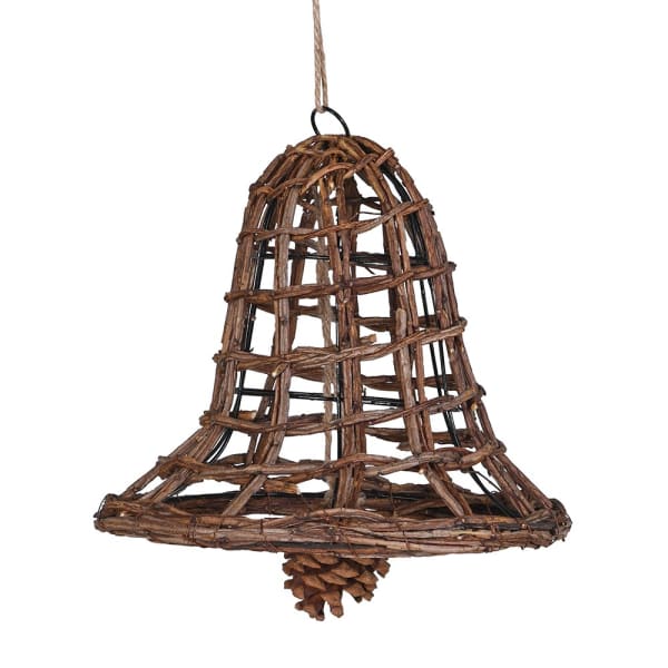 Home Christmas Rattan Hanging Bell