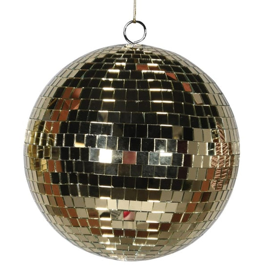 Home Room Decor 10cm Gold Disco Ball Bauble