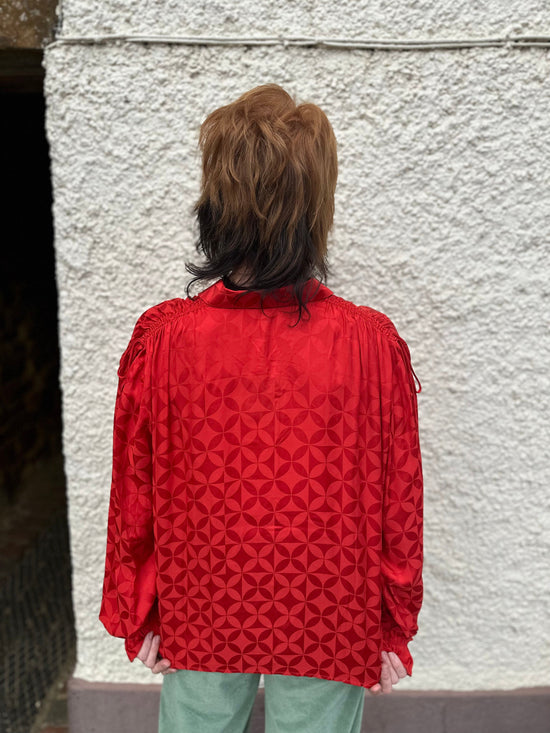 Idano Tops Clemence Shirt Red