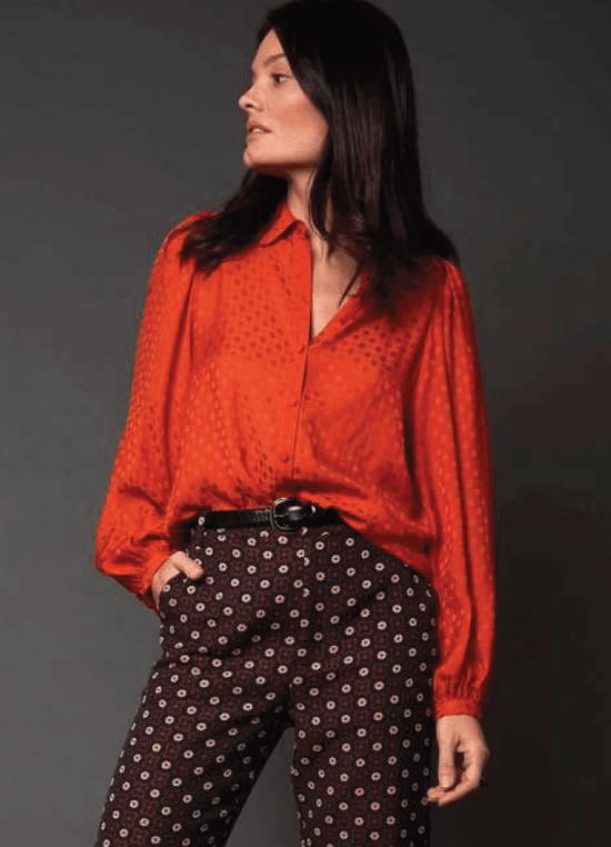 Idano Tops Helene Shirt Orange