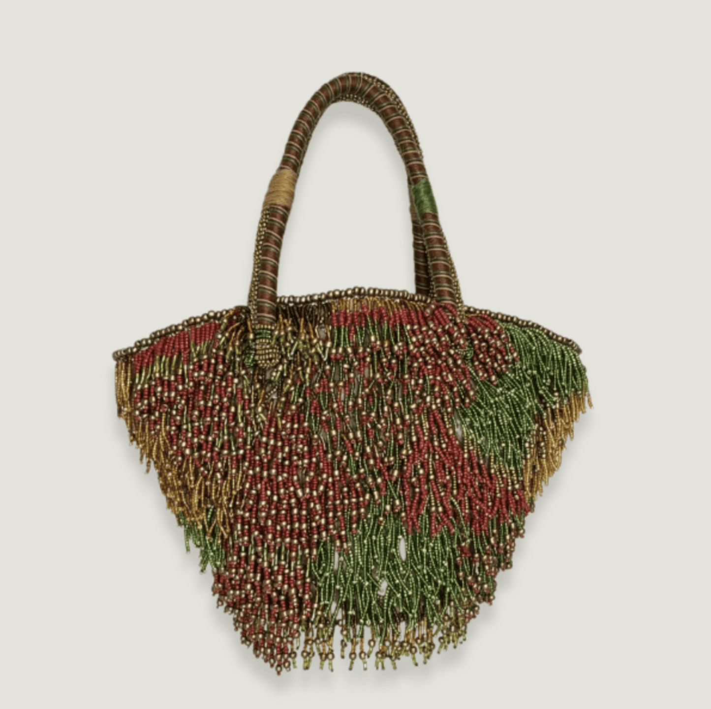 Imayin Bags Bags Jepun Fringes Beaded Mini Bag Forest