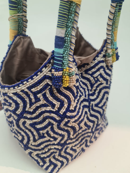 Imayin Bags Bags Jingumae Bag in Blue and White