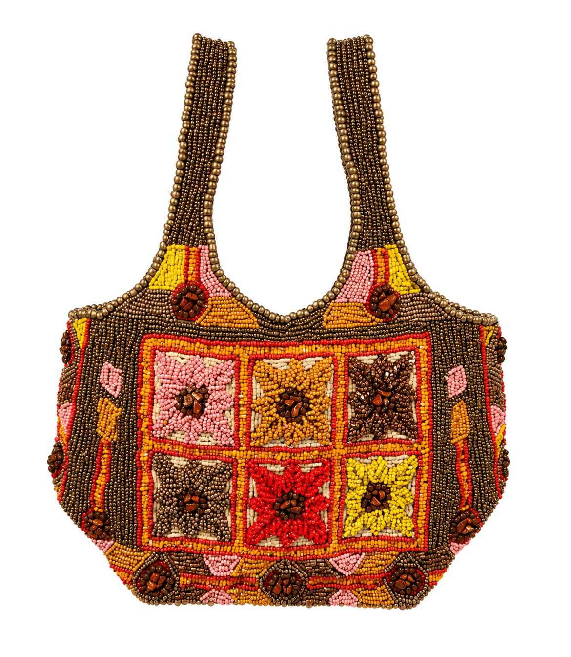 Imayin Bags Bags Lys Beaded Bag in Strawberry