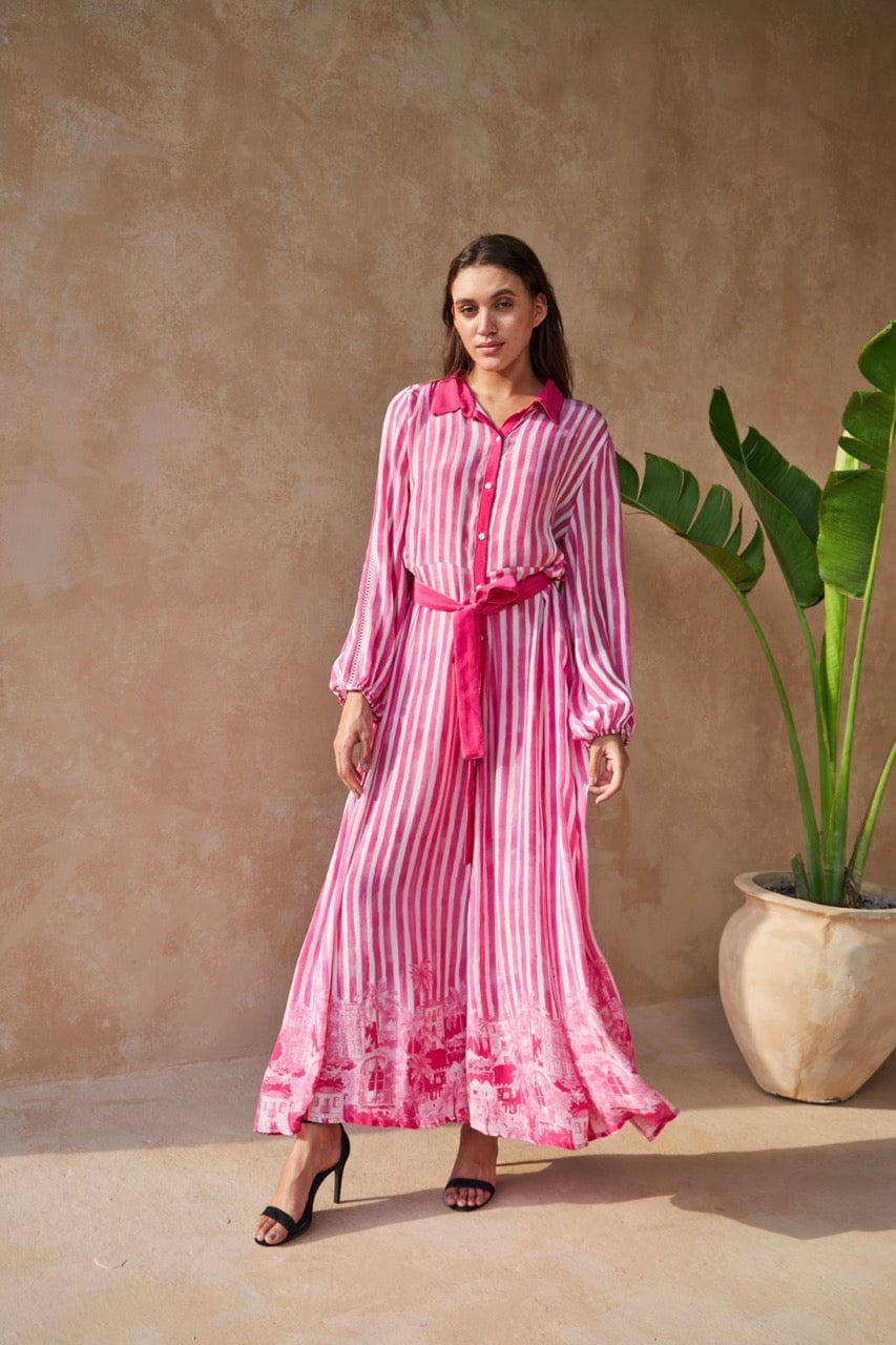 INOA Dresses Perorian Dress in Fucsia Play