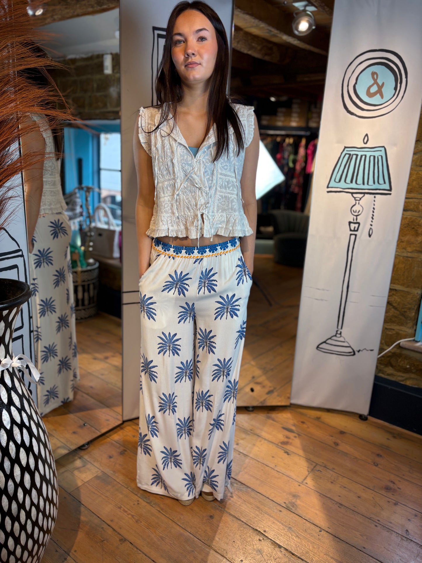INOA Trousers Lina Trousers in Papier Colle