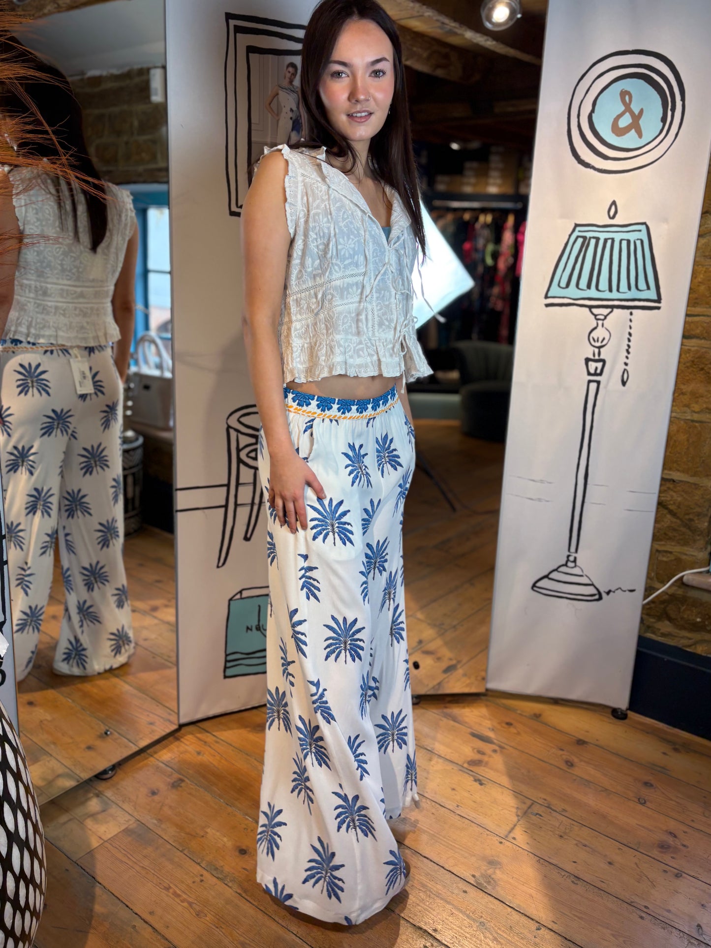 INOA Trousers Lina Trousers in Papier Colle