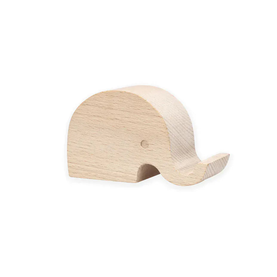 Kikkerland Elephant Beechwood Phone Stand