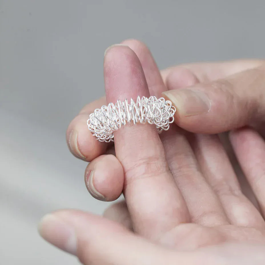 Kikkerland Gifts Acupressure Rings Set