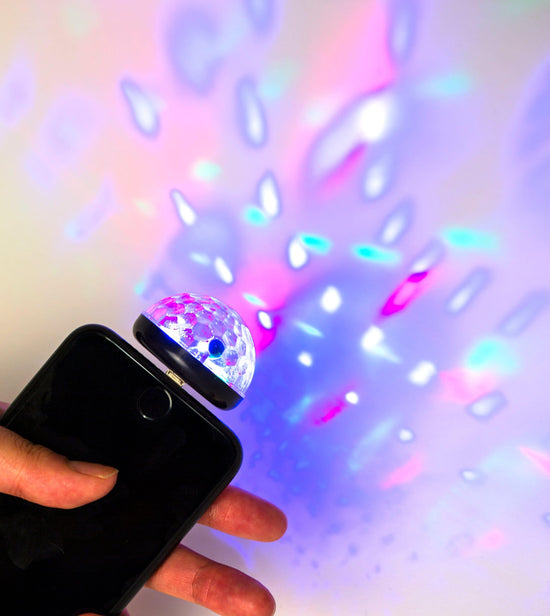 Kikkerland Gifts Black Phone Disco Light