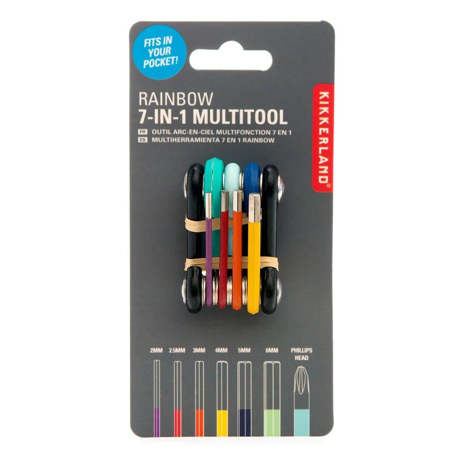 Kikkerland Gifts Rainbow 7-in-1 Multitool