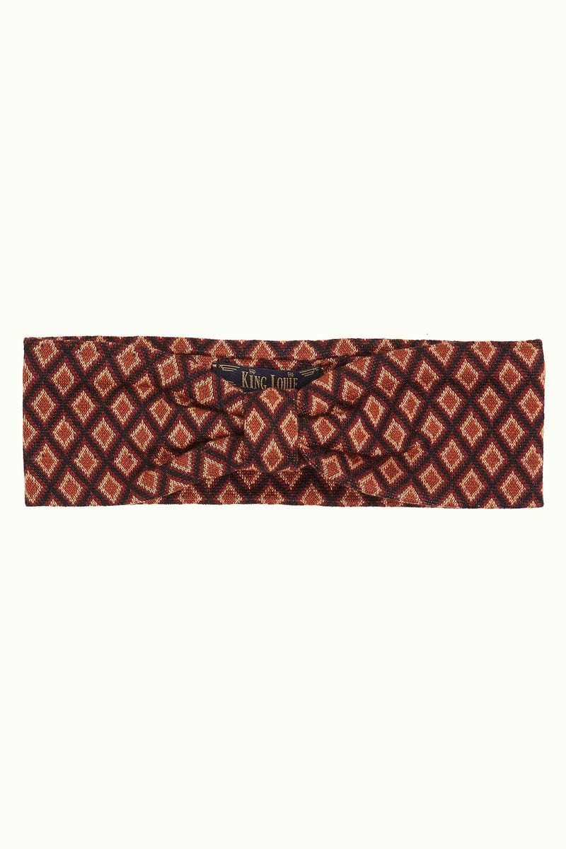 King Louie Accessories ONE SIZE Hairband Brash in Cabernet Red