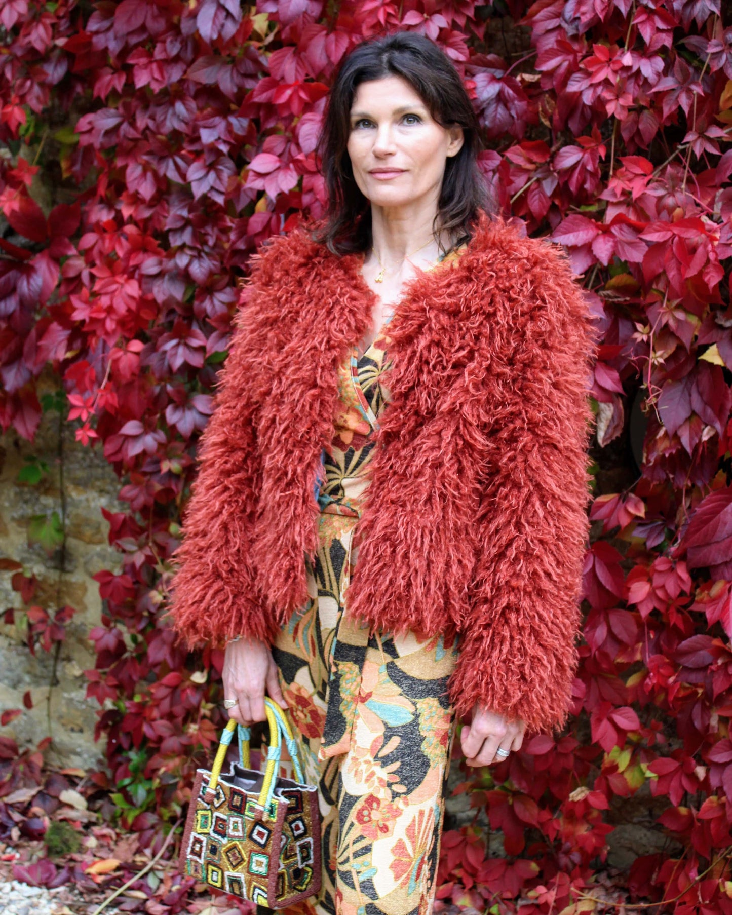 King Louie Coats Paloma Coat Empire in Rio Red