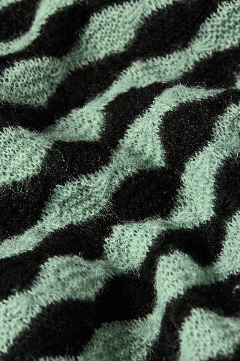 King Louie Knitwear Erin Bell Top Bodega in Black