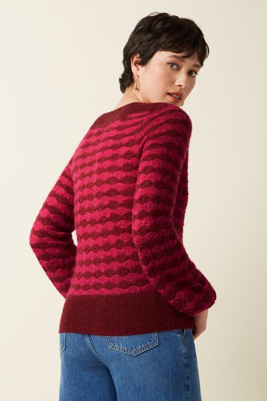 King Louie Knitwear Erin Bell Top Bodega in Rio Red