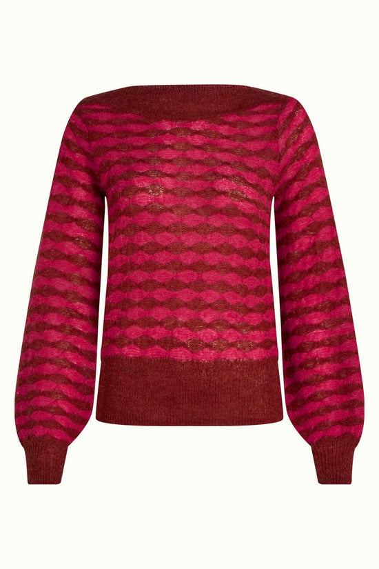 King Louie Knitwear Erin Bell Top Bodega in Rio Red