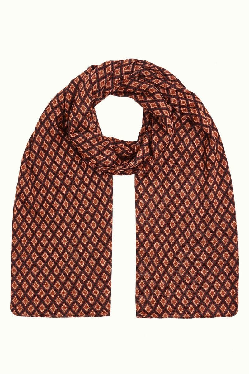 King Louie Scarves Scarf Brash in Cabernet Red