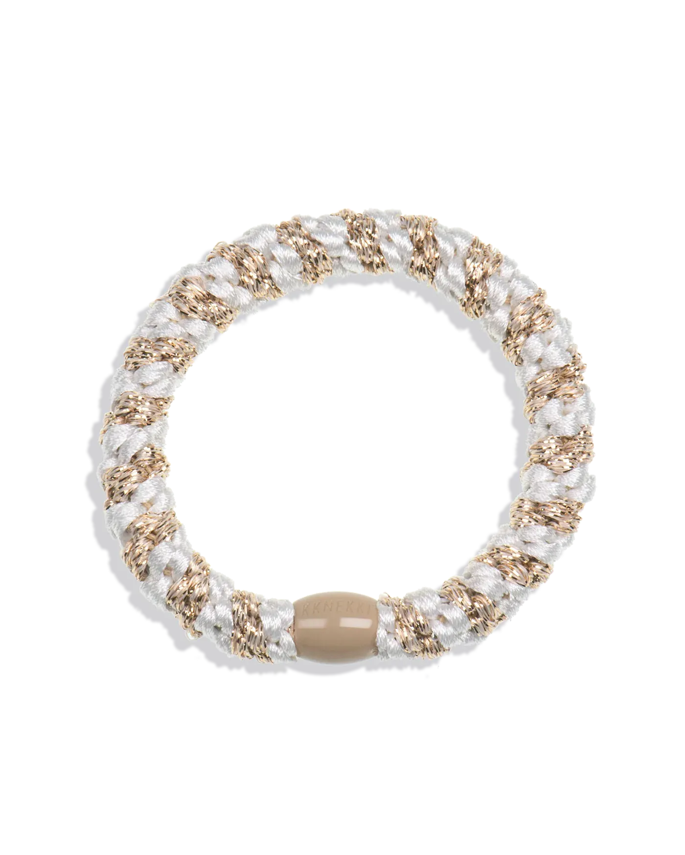 Kknekki Hair Accessories Beige-White Glitter Stripe