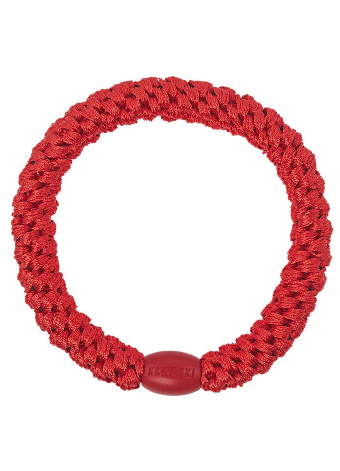 Kknekki Hair Accessories Clear Red Hair Ties