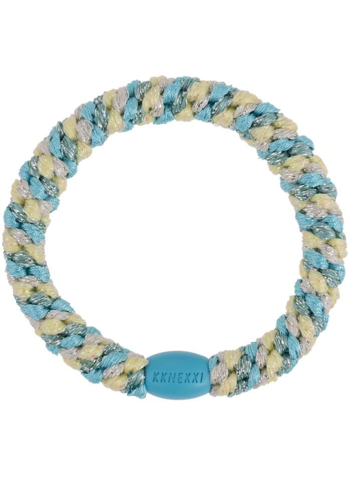 Kknekki Hair Accessories Mix Turquoise yellow glitter Hair Ties