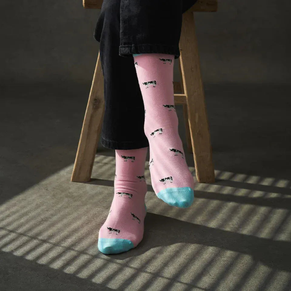 Kosi London Cow Bamboo Socks
