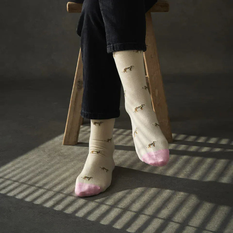 Kosi London Leopard Bamboo Socks