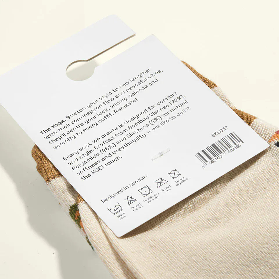Kosi London Yoga Bamboo Socks