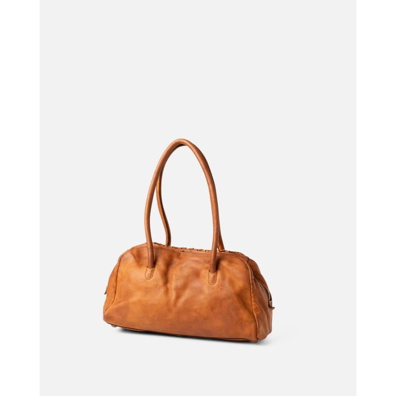 Biba Bags Tan Kansas Woven Leather Shoulder Bag