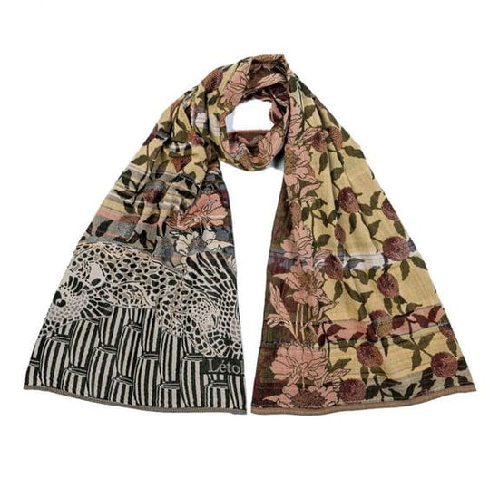 Letol Accessories Patricia Kaki Grenat Letol French Scarves