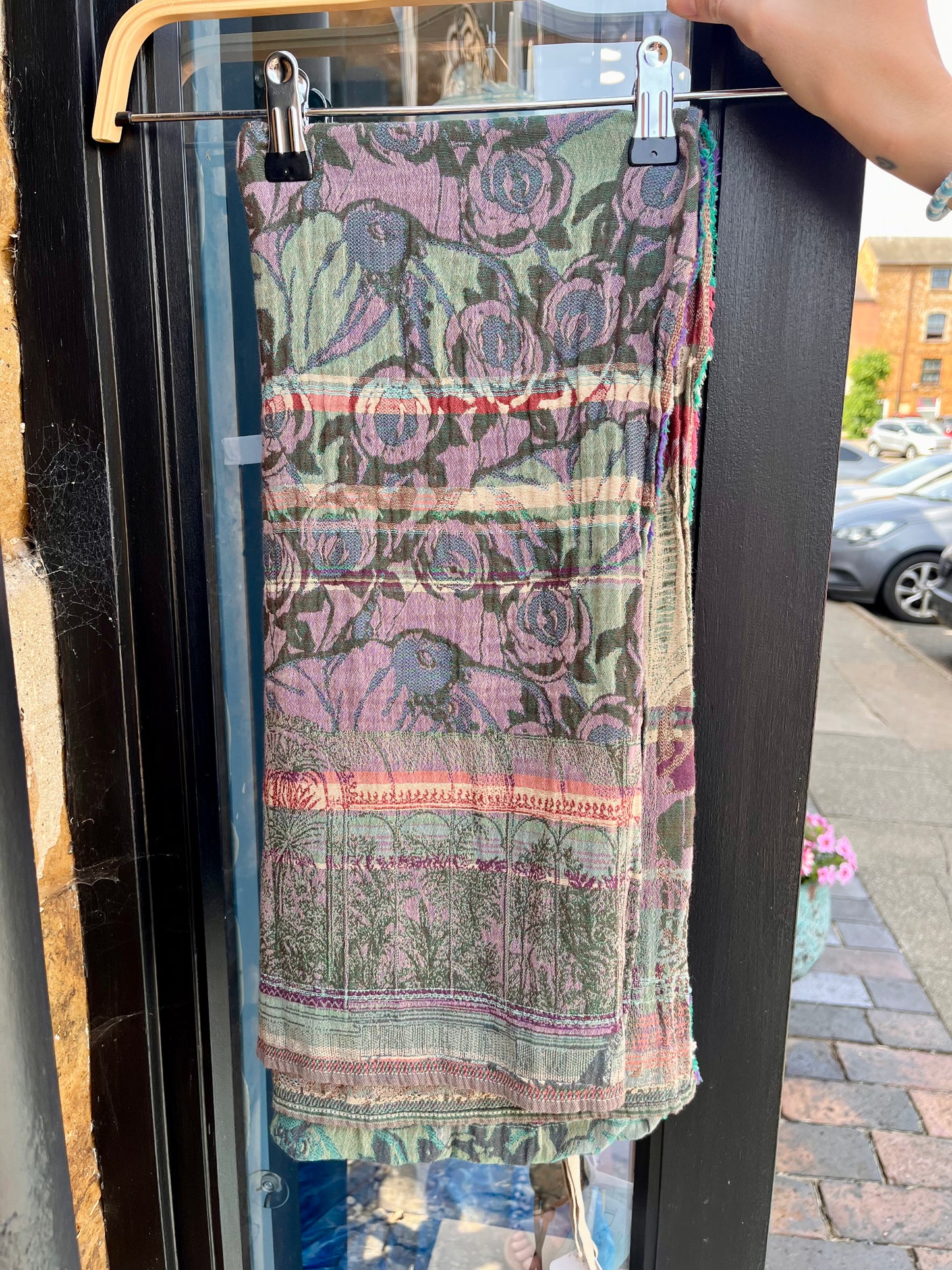 Letol Accessories Serena Emeraude Mauve Letol French Scarves