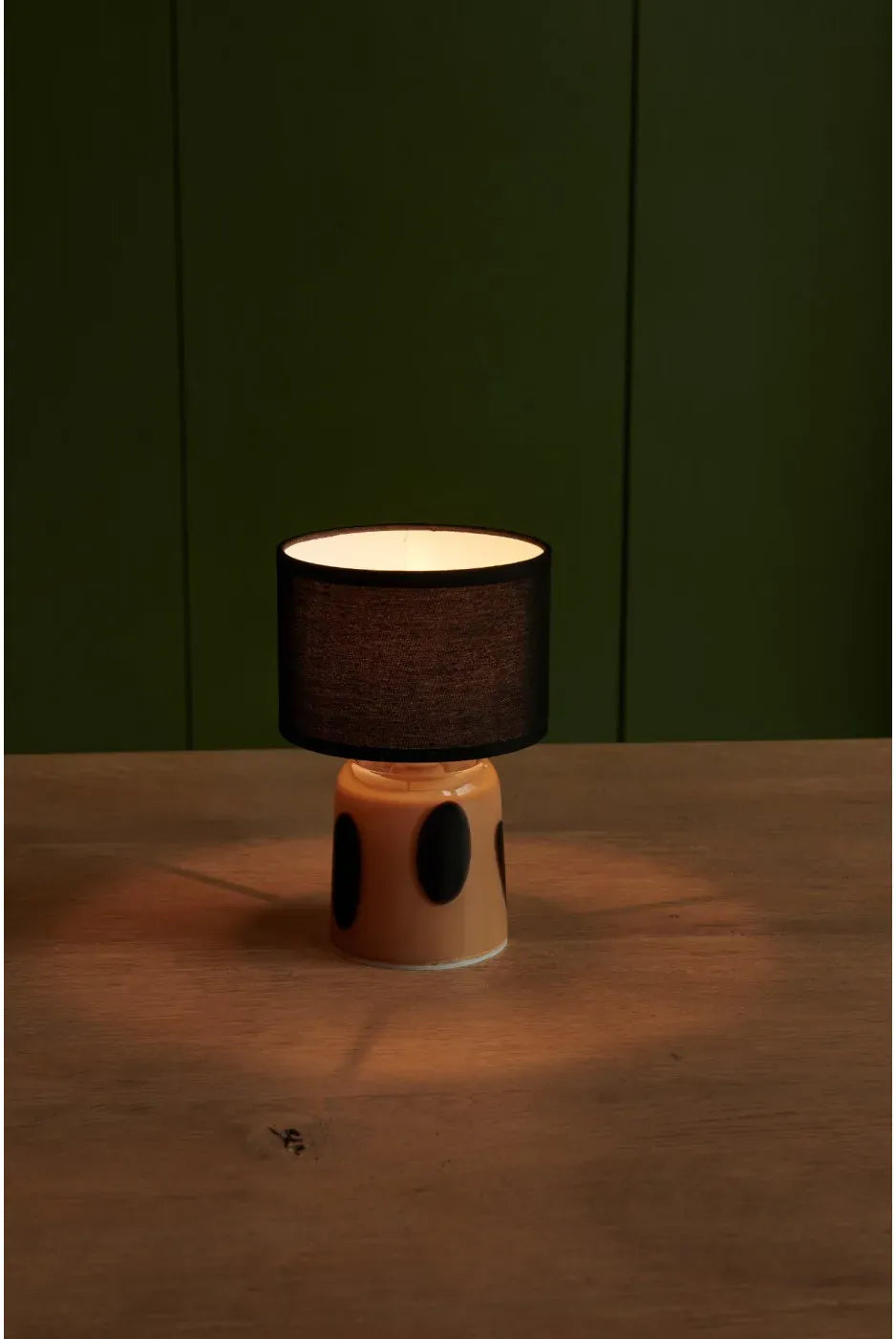 Lightstyle London Lighting Light Style London Pixie Black Polka Dot lamp
