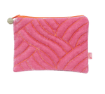 LUA VELVET ACCESSORIES Toiletry & Cosmetic Bags CANDY PINK Quilted Stitch Purse