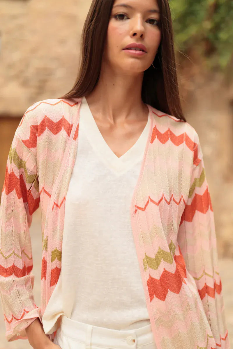 LUNA LLENA Jackets Coral Coast Cardigan