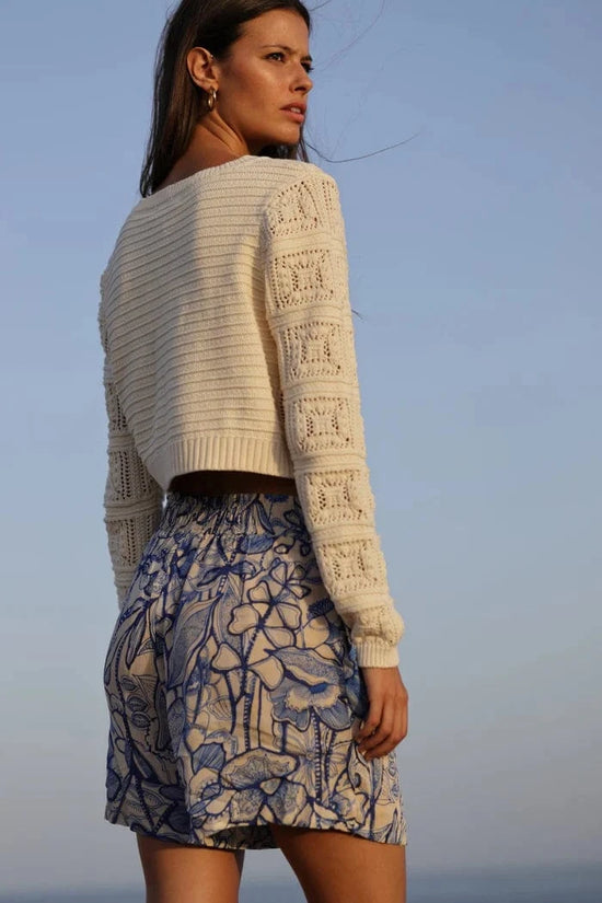 LUNA LLENA Shorts Carrie Shorts with Cassis Print