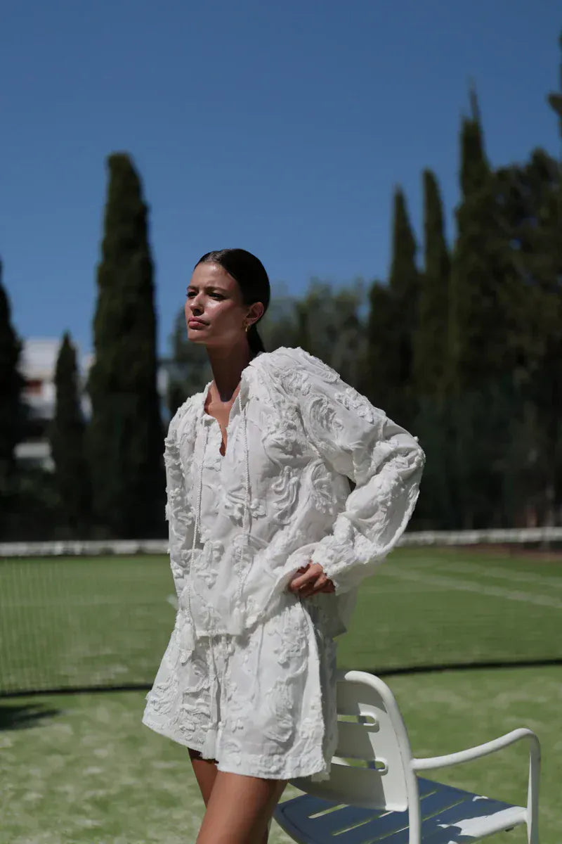 LUNA LLENA Tops Eira Top in White