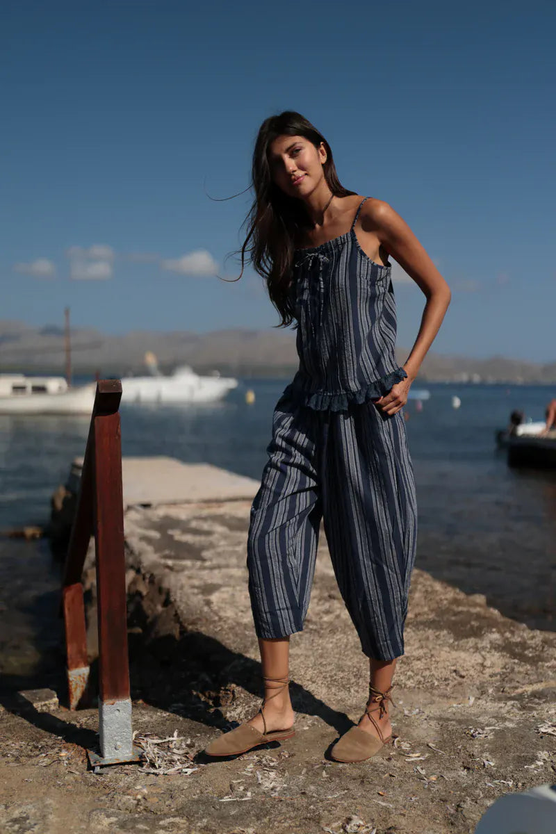 LUNA LLENA Tops Harbour Stripe Top