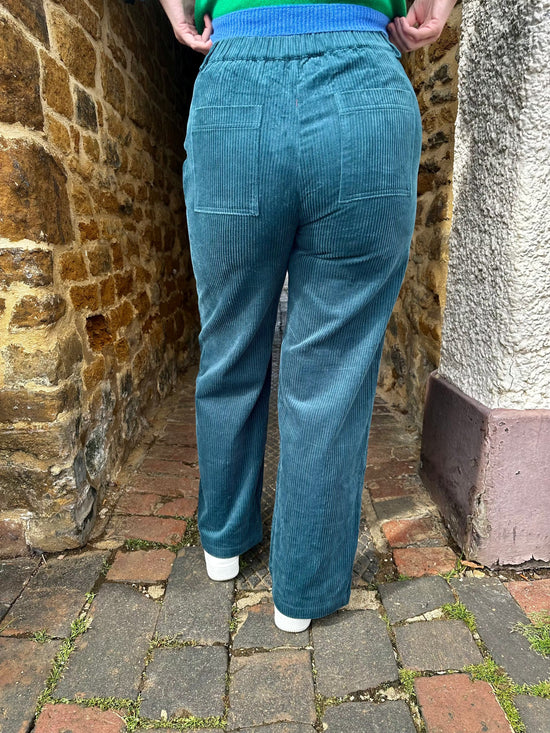 LUNA LLENA Trousers Bottle Green Cords