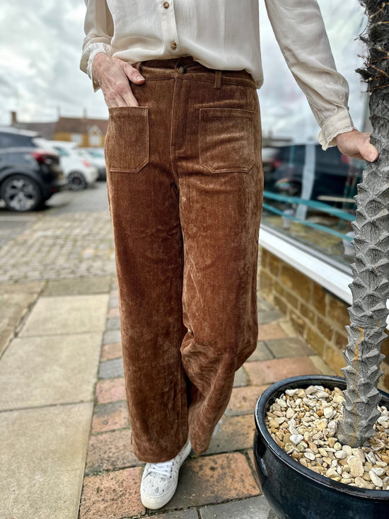 LUNA LLENA Trousers Chocolate / Small Retro Luxe Trousers