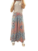 LUNA LLENA Trousers Summer Trousers in Tiffany Printed Viscose