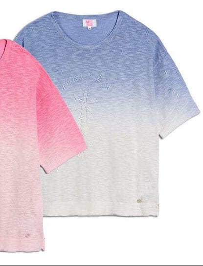 Ma Petite Capsule Topes Malibu Surfing T - Shirt in Pale Blue