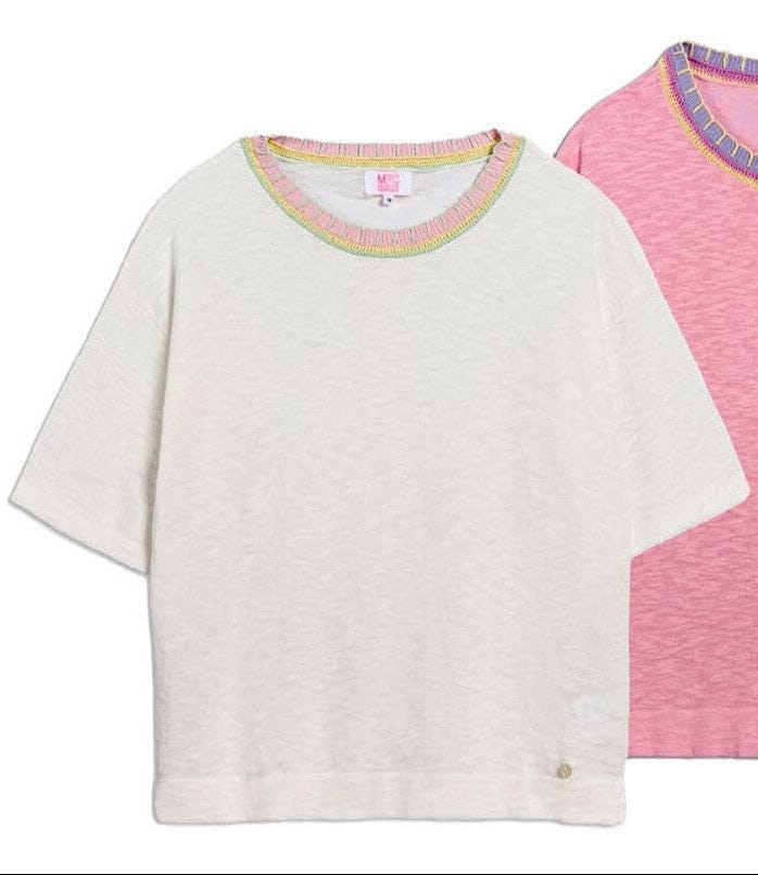 Ma Petite Capsule Tops St Tropez T-shirt in White